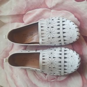 SPRING STEP White Leather Summer Shoes Size 44 EU/12 US NWOT